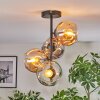 Ripoll Plafonnier, Boule lumineuse Ambre, Clair, Fumé, 4 lumières