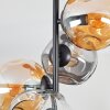 Ripoll Plafonnier, Boule lumineuse Ambre, Clair, Fumé, 4 lumières