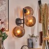 Koyoto Boule lumineuse, Applique murale Cuivré, 3 lumières