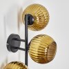 Koyoto Boule lumineuse, Applique murale Or, 3 lumières