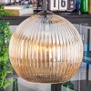 Koyoto Suspension, Boule lumineuse, Suspension grappe 30 cm Ambre, 3 lumières