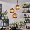 Koyoto Suspension, Boule lumineuse, Suspension grappe 30 cm Cuivré, 3 lumières