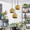 Koyoto Suspension, Boule lumineuse, Suspension grappe 30 cm Or, 3 lumières