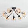 Koyoto Plafonnier, Boule lumineuse 82 cm Ambre, Clair, 7 lumières