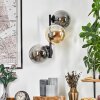 Gastor Boule lumineuse, Applique murale Ambre, Fumé, 3 lumières
