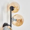 Gastor Boule lumineuse, Applique murale Ambre, 3 lumières