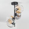 Ripoll Plafonnier, Boule lumineuse Ambre, Clair, Fumé, 4 lumières