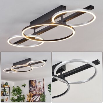 Jenar Plafonnier LED Noir, 1 lumière