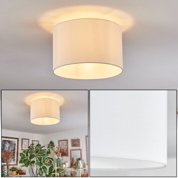 Bassagoda Plafonnier Blanc, 1 lumière