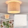 Bassagoda Plafonnier beige, Blanc, 1 lumière