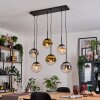 Gastor Suspension, Boule lumineuse, Suspension Ambre, Or, Clair, Fumé, 6 lumières