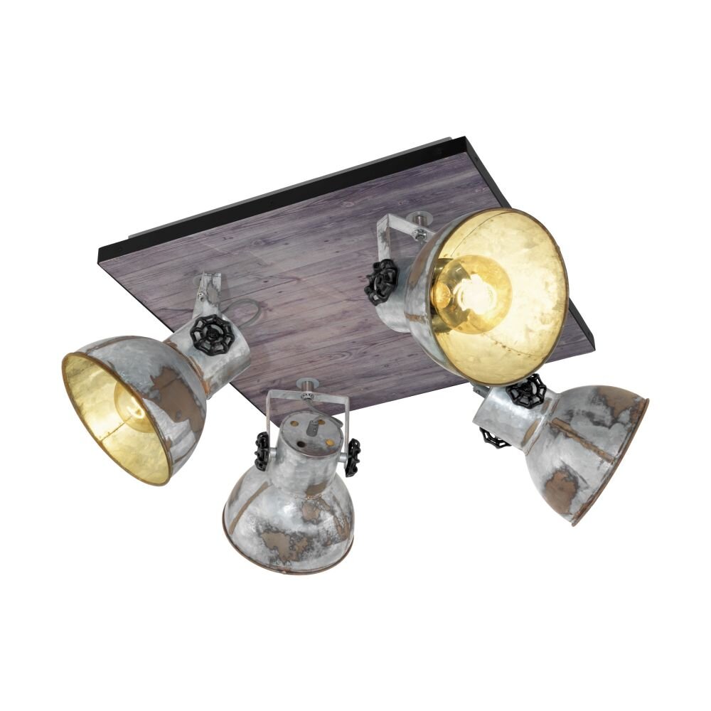 Spot Eglo BARNSTAPLE Brun, 4 lumières main product photo