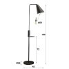 Lampadaire Terwispel Anthracite, 1 lumière
