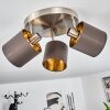 Plafonnier Alsen Nickel mat, 3 lumières