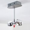 Plafonnier Florenz LED Chrome, 2 lumières