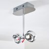 Plafonnier Florenz LED Chrome, 2 lumières