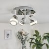 Plafonnier Morges LED Chrome, 3 lumières
