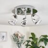 Plafonnier Morges LED Chrome, 3 lumières