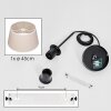 Bassagoda Suspension, Suspension beige, Blanc, 1 lumière
