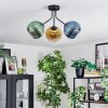 Koyoto Plafonnier, Boule lumineuse 42 cm Bleu, Or, Vert, Clair, 3 lumières