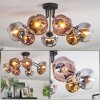 Ripoll Plafonnier, Boule lumineuse Chrome, Or, Clair, Cuivré, Fumé, 7 lumières