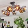 Ripoll Plafonnier, Boule lumineuse Chrome, Or, Clair, Cuivré, Fumé, 7 lumières