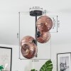 Koyoto Plafonnier, Boule lumineuse Cuivré, 4 lumières