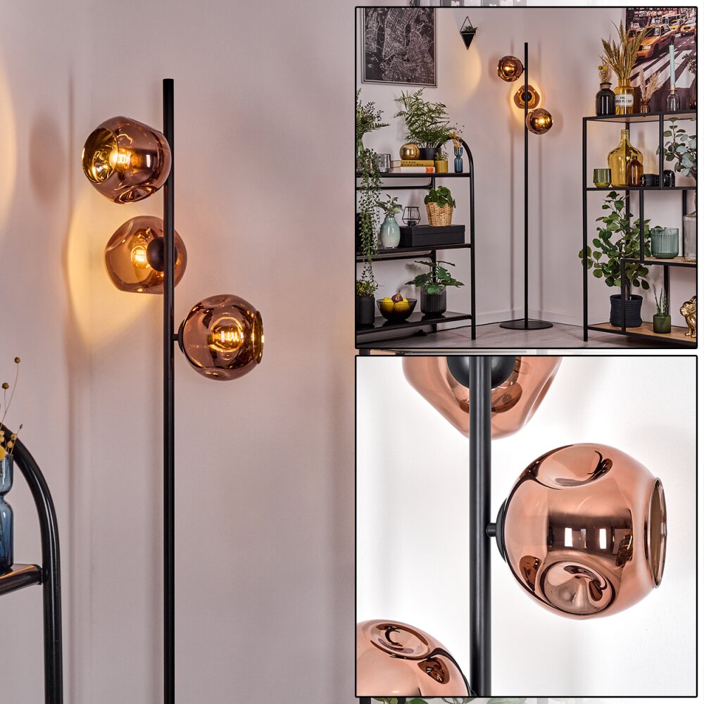 Ripoll Lampadaire Cuivré, 3 lumières main product photo