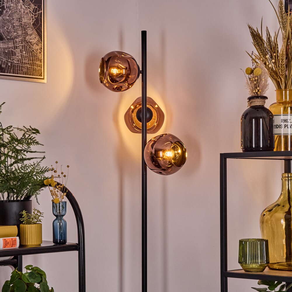 Ripoll Lampadaire Cuivré, 3 lumières
