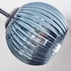 Koyoto Plafonnier, Boule lumineuse 82 cm Bleu, Vert, Cuivré, 7 lumières