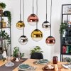 Gastor Suspension, Boule lumineuse, Suspension Chrome, Or, Clair, Cuivré, Fumé, 6 lumières