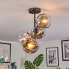 Ripoll Plafonnier, Boule lumineuse Chrome, Clair, Fumé, 4 lumières