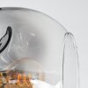 Ripoll Plafonnier, Boule lumineuse Chrome, Clair, Fumé, 4 lumières