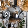 Ripoll Suspension, Boule lumineuse, Suspension Écru, Noir, 8 lumières