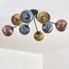 Koyoto Plafonnier, Boule lumineuse 85 cm Bleu, Or, Cuivré, 8 lumières