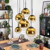 Gastor Suspension, Boule lumineuse, Suspension Or, Clair, 6 lumières