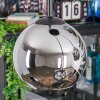 Koyoto Suspension, Boule lumineuse, Suspension grappe 35 cm Chrome, Fumé, 4 lumières