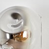 Ripoll Boule lumineuse, Applique murale Chrome, Clair, Fumé, 3 lumières
