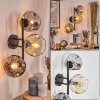 Ripoll Boule lumineuse, Applique murale Ambre, Clair, Fumé, 3 lumières