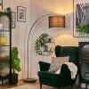 Bassagoda Lampadaire Nickel mat, Noir, 1 lumière