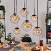 Gastor Suspension, Boule lumineuse, Suspension Ambre, Clair, 6 lumières