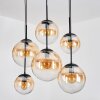 Gastor Suspension, Boule lumineuse, Suspension Ambre, Clair, 6 lumières
