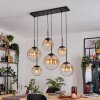Gastor Suspension, Boule lumineuse, Suspension Ambre, Clair, 6 lumières