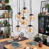 Gastor Suspension, Boule lumineuse, Suspension Ambre, Clair, 6 lumières