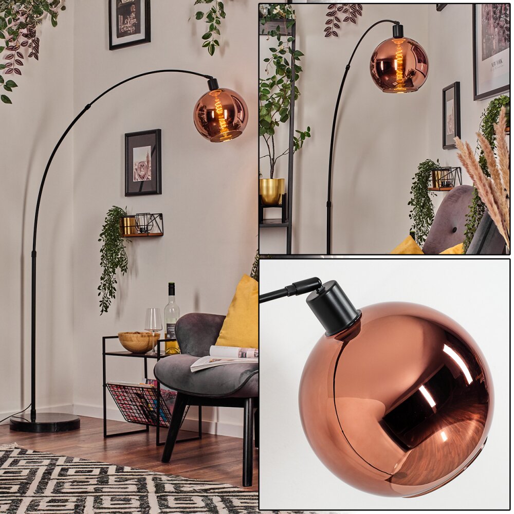 Koyoto Lampadaire Noir, 1 lumière main product photo