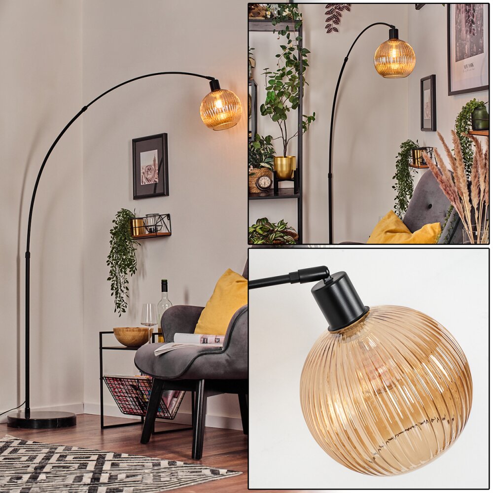 Koyoto Lampadaire Noir, 1 lumière main product photo