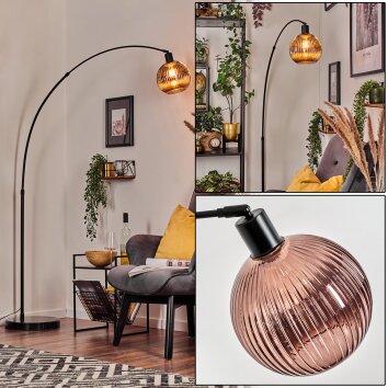 Koyoto Lampadaire Noir, 1 lumière