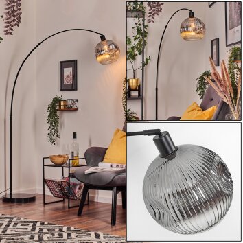 Ripoll Lampadaire, Lampadaires arc Noir, 1 lumière