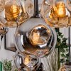 Ripoll Suspension, Boule lumineuse, Suspension Écru, Noir, 8 lumières