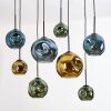 Ripoll Suspension, Boule lumineuse, Suspension Écru, Noir, 8 lumières